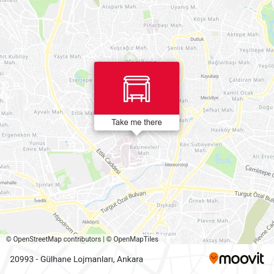 20993 - Gülhane Lojmanları map