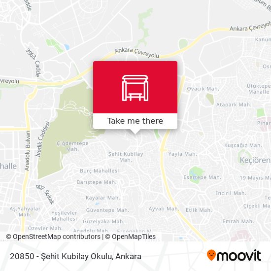 20850 - Şehit Kubilay Okulu map