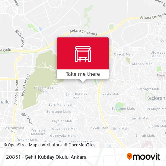 20851 - Şehit Kubilay Okulu map