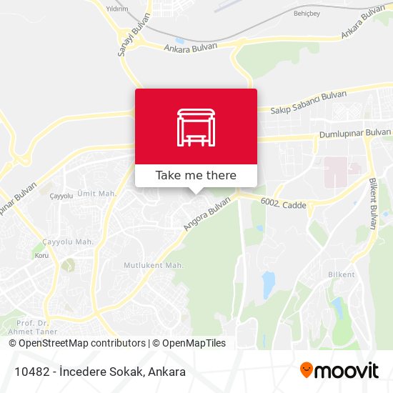 10482 - İncedere Sokak map