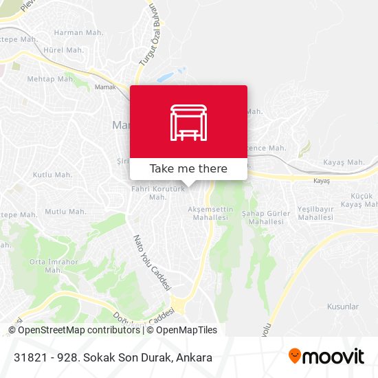 31821 - 928. Sokak Son Durak map