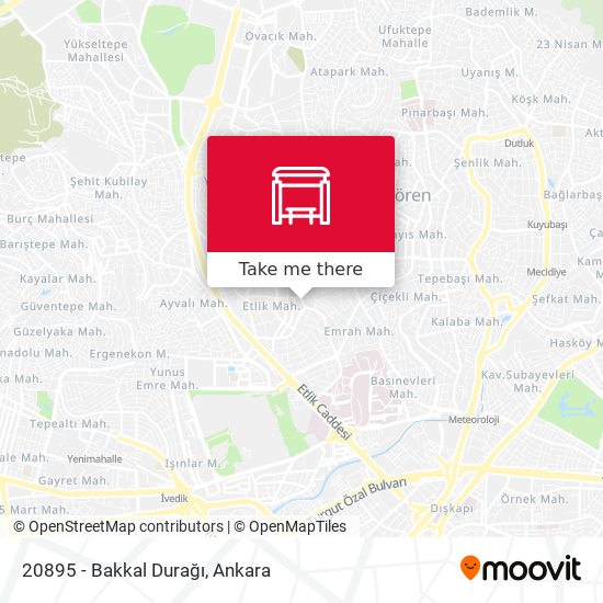 20895 - Bakkal Durağı map