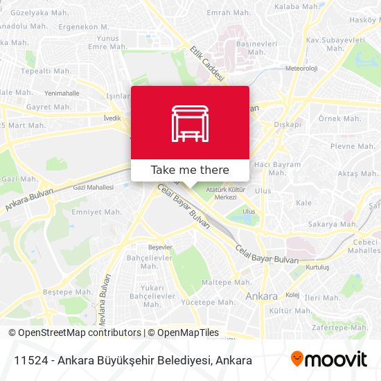 11524 - Ankara Büyükşehir Belediyesi map