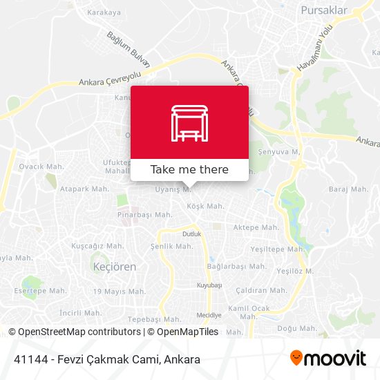 41144 - Fevzi Çakmak Cami map