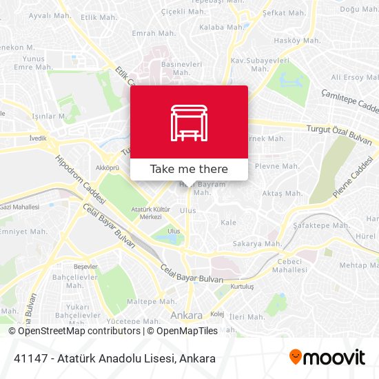 41147 - Atatürk Anadolu Lisesi map