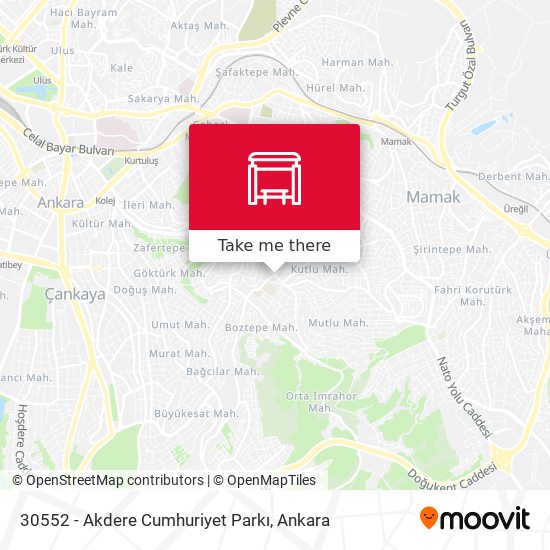 30552 - Akdere Cumhuriyet Parkı map