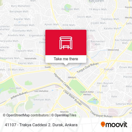 41107 - Trakya Caddesi 2. Durak map