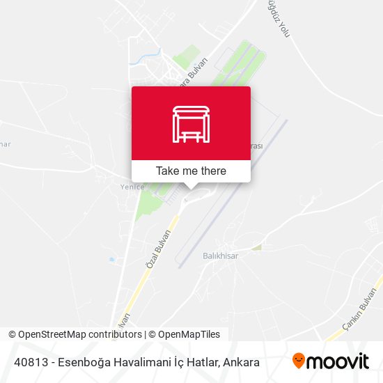 40813 - Esenboğa Havalimani İç Hatlar map