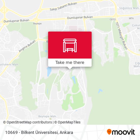 10669 - Bilkent Üniversitesi map