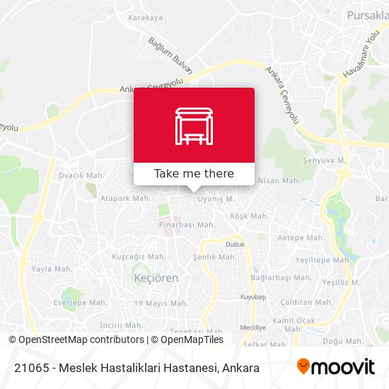 21065 - Meslek Hastaliklari Hastanesi map