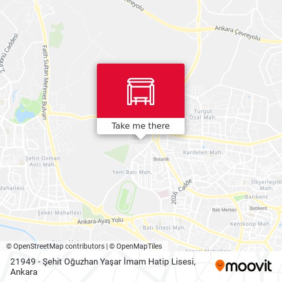 21949 - Şehit Oğuzhan Yaşar İmam Hatip Lisesi map