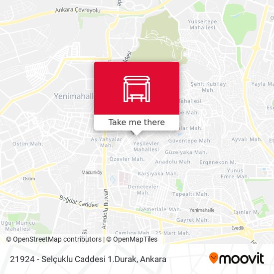21924 - Selçuklu Caddesi 1.Durak map