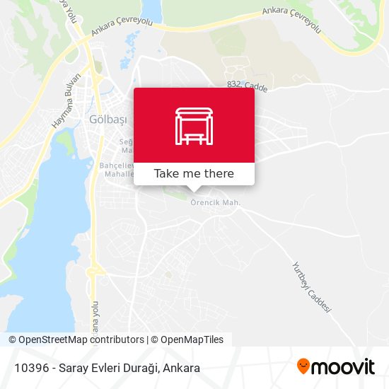 10396 - Saray Evleri Duraği map