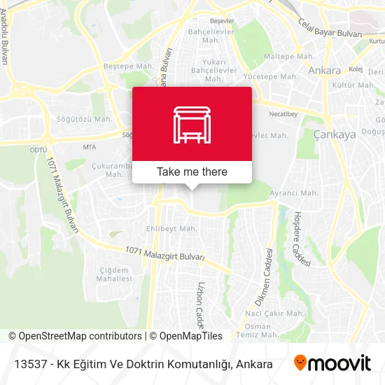 13537 - Kk Eğitim Ve Doktrin Komutanlığı map