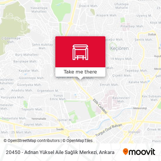 20450 - Adnan Yüksel Aile Sağlik Merkezi map
