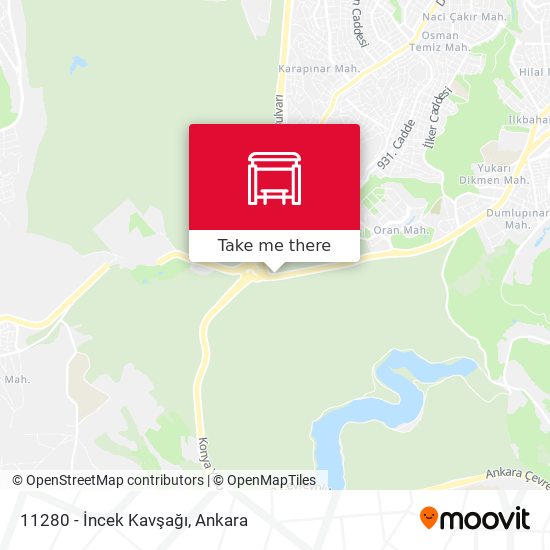 11280 - İncek Kavşağı map