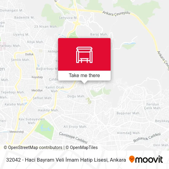 32042 - Haci Bayram Veli İmam Hatip Lisesi map