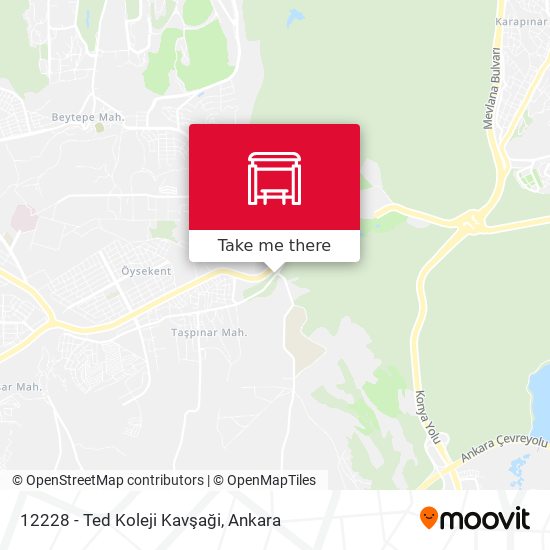 12228 - Ted Koleji Kavşaği map