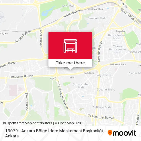 13079 - Ankara Bölge İdare Mahkemesi Başkanliği map