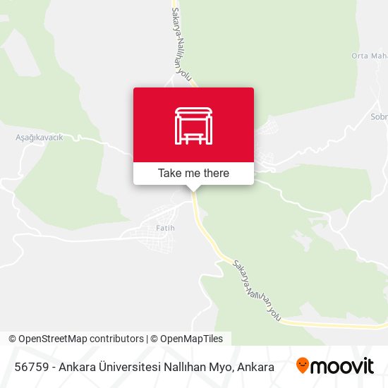 56759 - Ankara Üniversitesi Nallıhan Myo map