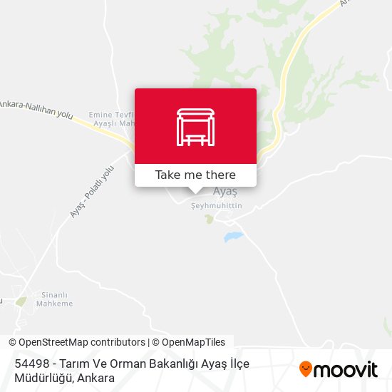 54498 - Tarım Ve Orman Bakanlığı Ayaş İlçe Müdürlüğü map