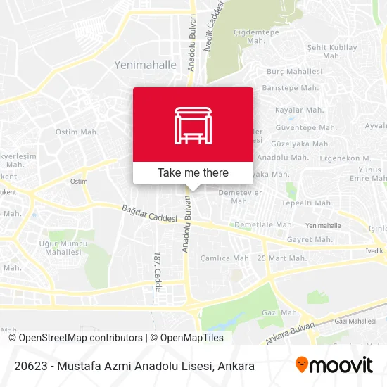 20623 - Mustafa Azmi Anadolu Lisesi map