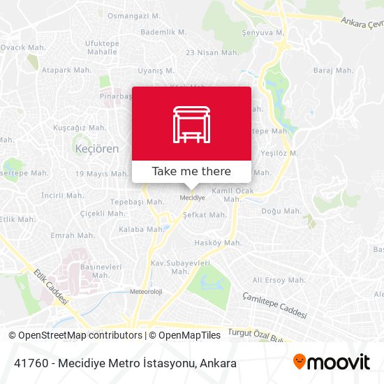 41760 - Mecidiye Metro İstasyonu map