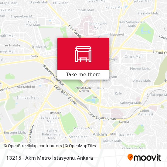 13215 - Akm Metro İstasyonu map