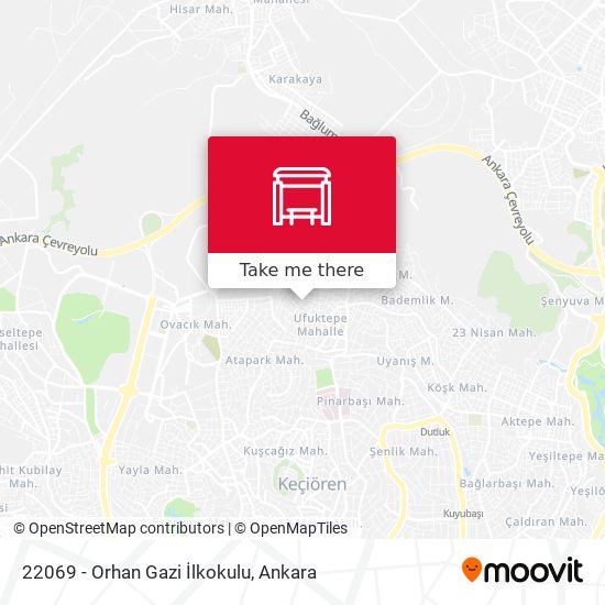 22069 - Orhan Gazi İlkokulu map