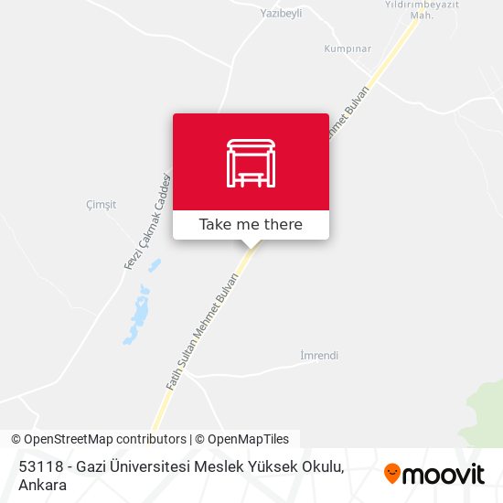 53118 - Gazi Üniversitesi Meslek Yüksek Okulu map