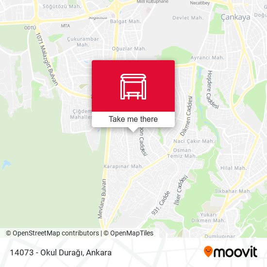 14073 - Okul Durağı map