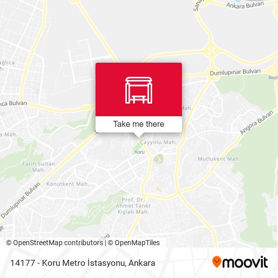 14177 - Koru Metro İstasyonu map