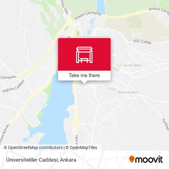 Üniversiteliler Caddesi map