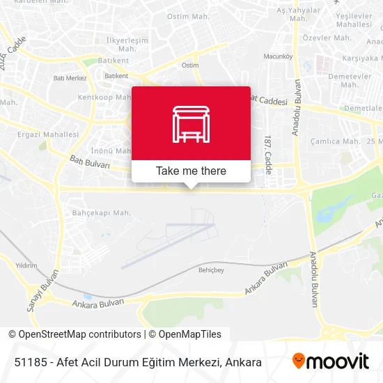 51185 - Afet Acil Durum Eğitim Merkezi map