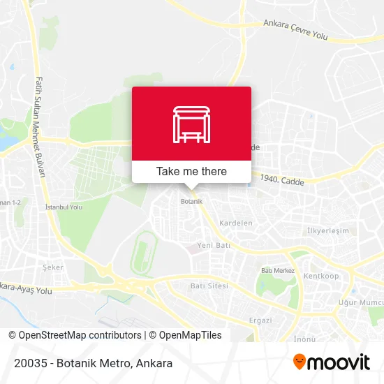 20035 - Botanik Metro map