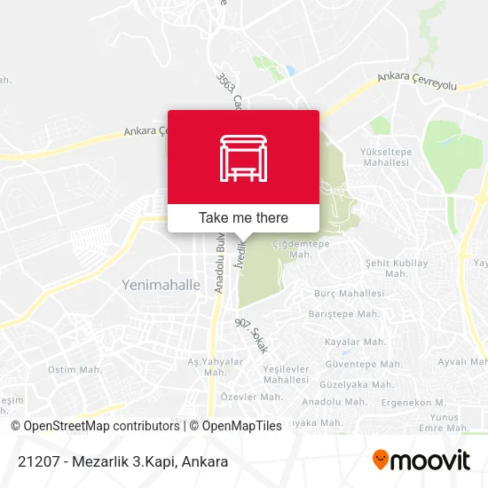 21207 - Mezarlik 3.Kapi map