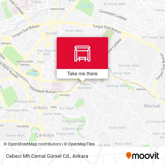Cebeci Mh.Cemal Gürsel Cd. map