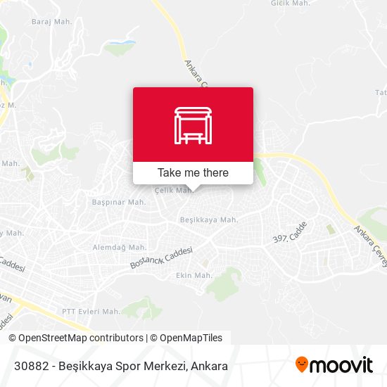 30882 - Beşikkaya Spor Merkezi map