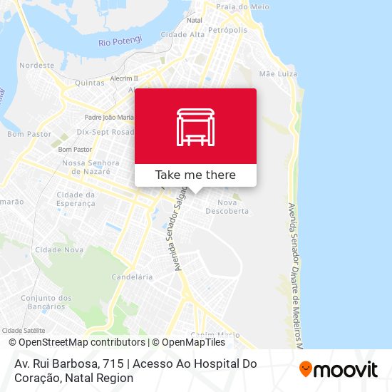 Mapa Av. Rui Barbosa, 715 | Acesso Ao Hospital Do Coração