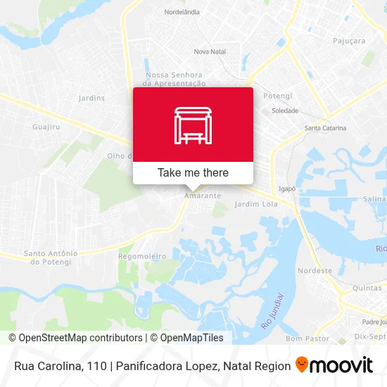 Rua Carolina, 110 | Panificadora Lopez map