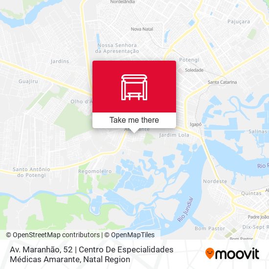 Av. Maranhão, 52 | Centro De Especialidades Médicas Amarante map