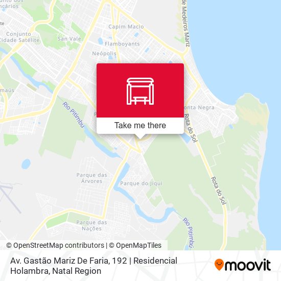 Mapa Av. Gastão Mariz De Faria, 192 | Residencial Holambra