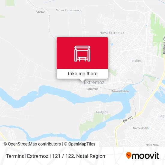 Terminal Extremoz | 121 / 122 map