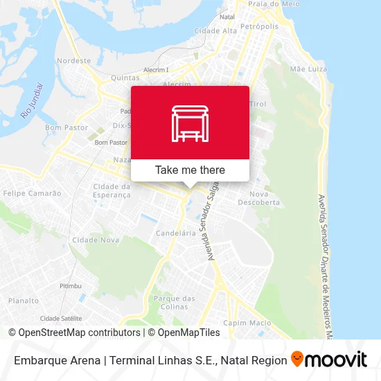 Embarque Arena | Terminal Linhas S.E. map