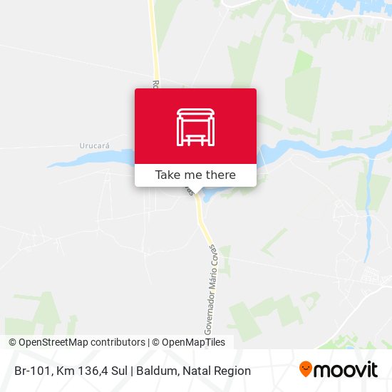 Br-101, Km 136,4 Sul | Baldum map