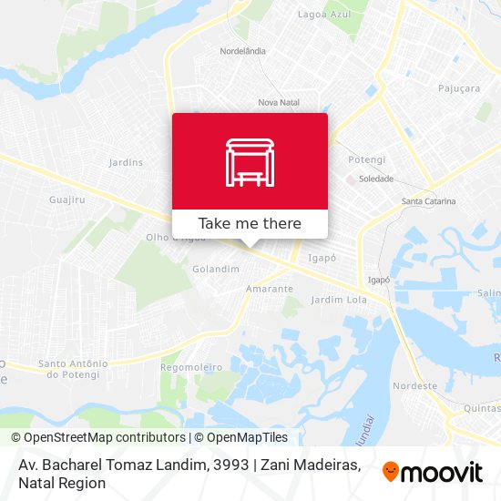 Av. Bacharel Tomaz Landim, 3993 | Zani Madeiras map