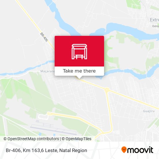 Br-406, Km 163,6 Leste map