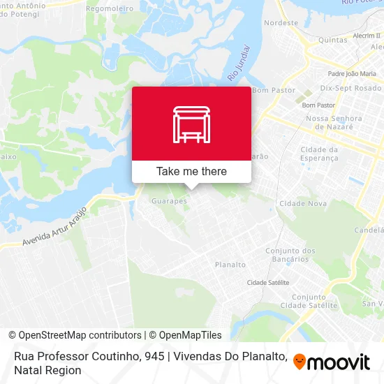 Rua Professor Coutinho, 945 | Vivendas Do Planalto map