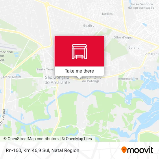 Rn-160, Km 46,9 Sul map