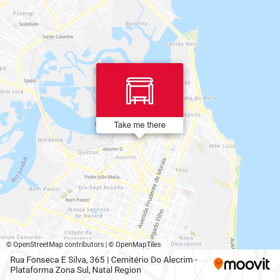 Mapa Rua Fonseca E Silva, 365 | Cemitério Do Alecrim - Plataforma Zona Sul